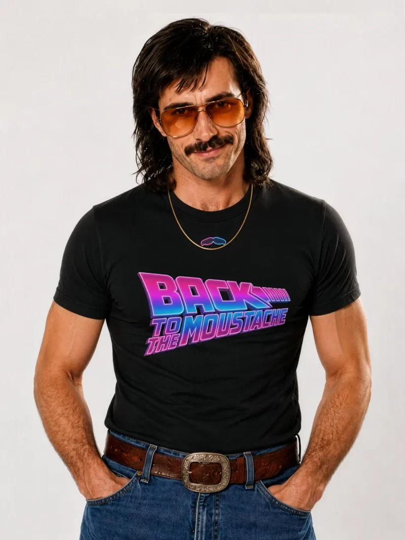 T-shirt Back To The Moustache
