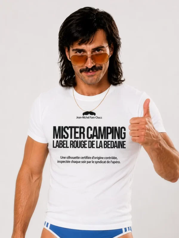 T-shirt Mister Camping Label Rouge De La Bedaine